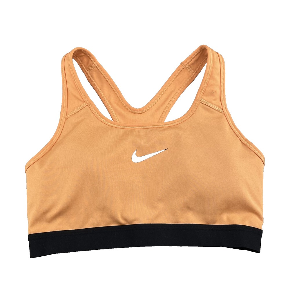 Nike Dri-Fit Sports Bra‎ Women Medium Orange Running Training Sportwear Gorpcore